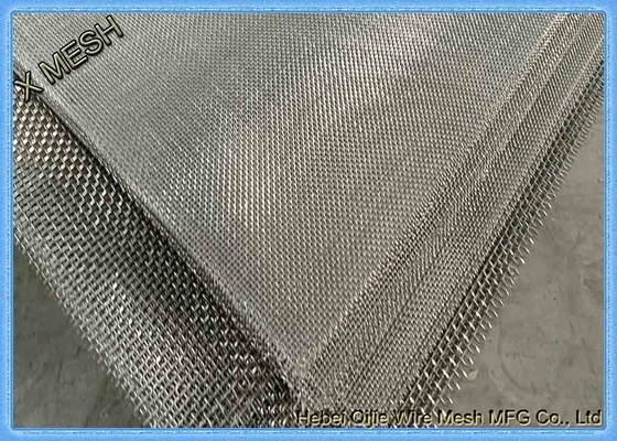 Crimped SS304 316 स्टेनलेस स्टील धातु बुना स्क्रीन फिल्टर वायर मेष वर्ग छेद आकार